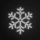 Schneeflocke LED-Neonschild Winterdekoration Wohnzimmer