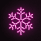 Schneeflocke LED-Neonschild Winterdekoration Wohnzimmer