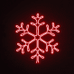 Schneeflocke LED-Neonschild Winterdekoration Wohnzimmer