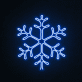 Schneeflocke LED-Neonschild Winterdekoration Wohnzimmer