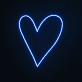 Herzform LED-Neonschild Wohnzimmer Schlafzimmer