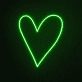 Herzform LED-Neonschild Wohnzimmer Schlafzimmer