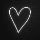 Herzform LED-Neonschild Wohnzimmer Schlafzimmer