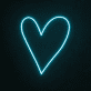 Herzform LED-Neonschild Wohnzimmer Schlafzimmer