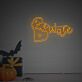 Beware LED-Neonschild für Halloween Party