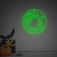 Katze mit Messer und What? LED-Neonschild
