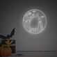 Spookify Your Space: Halloween Cat With Knife LED Neon Sign for Home, Office, and Themed Parties