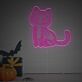 Skelettkatze LED-Neonschild Halloween Wohnzimmer