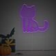 Skelettkatze LED-Neonschild Halloween Wohnzimmer