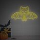 Brighten Up Your Spooky Celebrations and Decor: Halloween Flying Cat Bone LED Neon Sign for Home, Bar, and Halloween Party Ambiance