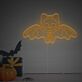 Brighten Up Your Spooky Celebrations and Decor: Halloween Flying Cat Bone LED Neon Sign for Home, Bar, and Halloween Party Ambiance