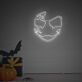 Teufelsgesicht LED-Neonschild für Halloween Party