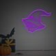 Totenkopf mit Hexenhut LED-Neonschild für Halloween Party