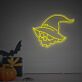 Add a Spooky Glow to Your Halloween Celebrations and Themed Parties with the Halloween Skull Head With Magic Hat LED Neon Sign.