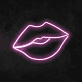 Lippen LED-Neonschild für Bar und Club