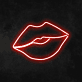 Lippen LED-Neonschild für Bar und Club