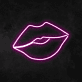 Lippen LED-Neonschild für Bar und Club