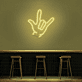 Handsymbol für Ich liebe dich LED-Neonschild Bar Wohnzimmer
