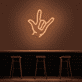 Handsymbol für Ich liebe dich LED-Neonschild Bar Wohnzimmer