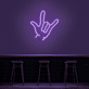 Handsymbol für Ich liebe dich LED-Neonschild Bar Wohnzimmer