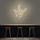 Handsymbol für Ich liebe dich LED-Neonschild Bar Wohnzimmer