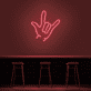 Handsymbol für Ich liebe dich LED-Neonschild Bar Wohnzimmer