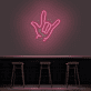 Handsymbol für Ich liebe dich LED-Neonschild Bar Wohnzimmer