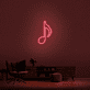 Musiknote LED-Neonschild Wohnzimmer Musikstudio