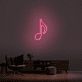 Musiknote LED-Neonschild Wohnzimmer Musikstudio