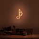 Musiknote LED-Neonschild Wohnzimmer Musikstudio