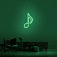 Musiknote LED-Neonschild Wohnzimmer Musikstudio