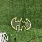 Brighten Up Your Bar, Gaming Room, or Superhero Themed Party with the Bat Man Logo Custom Yellow LED Neon Sign.