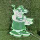 Cartoon-Figur LED Neonschild in Grün für Kinderzimmer und Spielbereich