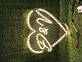 Personalisierbare Initialen im Herz LED-Neonschild