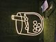 Bubble Tea Becher LED-Neonschild für Café und Takeaway