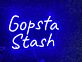 Brighten Up Your Space: Gopsta Stash Blue LED Neon Sign for Bars, Parties, and Home Decor Ambiance.