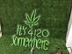 Brighten Up Your Bar, Home, or Celebratory Events with the Its 4120 Somewhere Green Leaf LED Neon Sign.