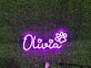 Olivia LED-Neonschild für Haustierbereich Wohnzimmer
