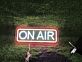 ON AIR LED-Neonschild für Musikstudio Podcast