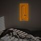 Offene Tür LED Neonschild minimalistisches Wandlicht für Schlafzimmer und Wohnzimmer