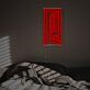 Offene Tür LED Neonschild minimalistisches Wandlicht für Schlafzimmer und Wohnzimmer
