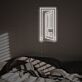 Offene Tür LED Neonschild minimalistisches Wandlicht für Schlafzimmer und Wohnzimmer