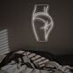 Minimalistisches LED Neonschild mit weiblicher Silhouette modernes Wandlicht für Schlafzimmer und Studio