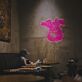 Kokosdrink mit Spritzern LED-Neonschild