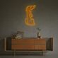 Dackel Illustration LED-Neonschild Wohnzimmer
