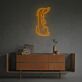 Dackel Illustration LED-Neonschild Wohnzimmer