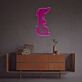 Dackel Illustration LED-Neonschild Wohnzimmer