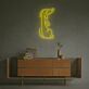 Dackel Illustration LED-Neonschild Wohnzimmer