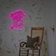 Abstraktes LED Neonschild mit Wolkenmotiv minimalistisches Wandlicht für Wohnzimmer oder Schlafzimmer