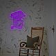 Abstraktes LED Neonschild mit Wolkenmotiv minimalistisches Wandlicht für Wohnzimmer oder Schlafzimmer
